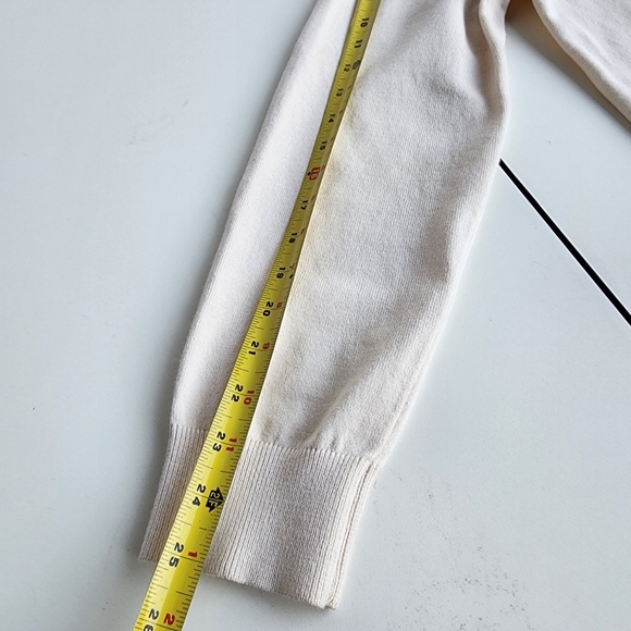 Dazy Mens Cream Ivory Stretch Rayon Sweater Relaxed Crew Neck Sz S - Picture 4 of 8